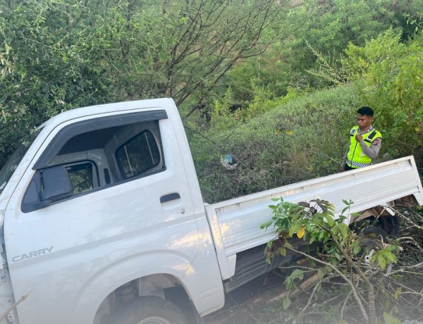 Sat Lantas Polres Sabu Raijua Gerak Cepat Tangani Laka Tunggal di Karaki