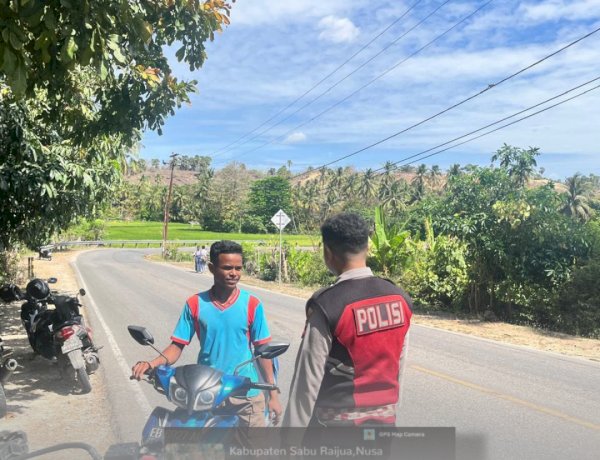 Unit Turjawali Sat Samapta Polres Sabu Raijua Gelar Patroli Perintis Presisi di Menia dan Daigama