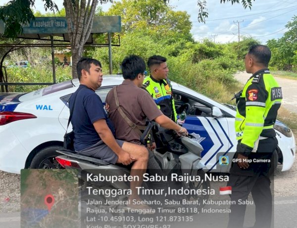 Sat Lantas Polres Sabu Raijua Gelar Patroli dan Pengaturan Lalin di Sabu Barat, Ciptakan Kamseltibcar Lantas
