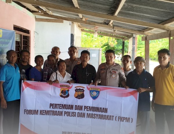 Satuan Binmas Polres Sabu Raijua melaksanakan pertemuan dan pembinaan Forum Kemitraan Polisi dan Masyarakat (FKPM)
