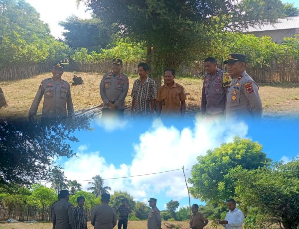 Kapolres Sabu Raijua Cek Lokasi Pembangunan SPPG Polri di Desa Deme dan Kotahawu