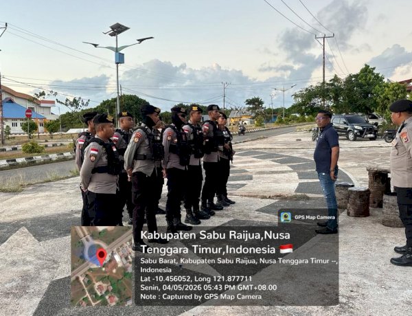 Sat Samapta Polres Sabu Raijua Lakasanakan Patroli Perintis Presisi, Amankan Turnamen Bola Voli U-19 PBVSI Sabu Raijua Cup III