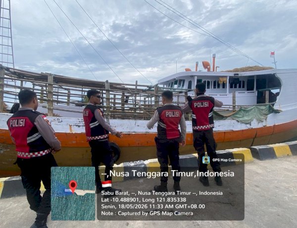 Patroli Presisi Sat Samapta Polres Sabu Raijua Jaga Situasi Kamtibmas Tetap Aman dan Kondusif
