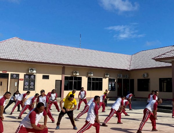 Polres Sabu Raijua Laksanakan Tes Kesamaptaan Jasmani Tingkatkan Kemampuan dan Kesiapsiagaan Personel