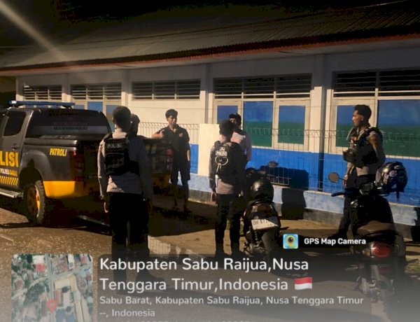 Patroli Presisi Sat Samapta Polres Sabu Raijua Sigap Redam Keributan, Kamtibmas Tetap Kondusif