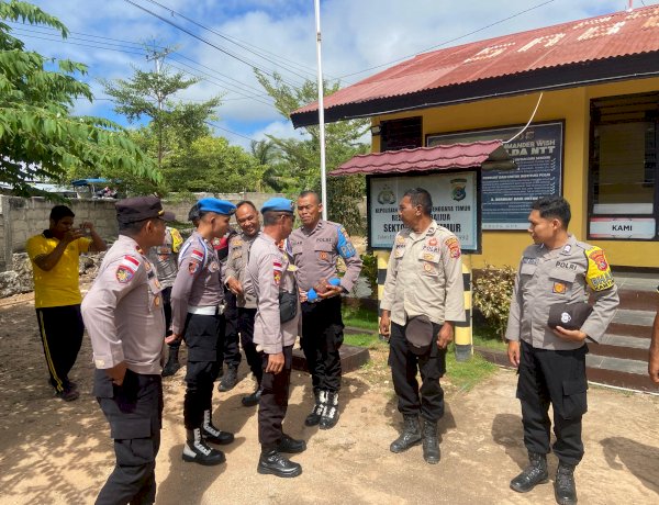 Kasie Propam Polres Sabu Raijua Lakukan Gaktibplin di Polsek Sabu Timur, Tegaskan Disiplin dan Profesionalisme Anggota