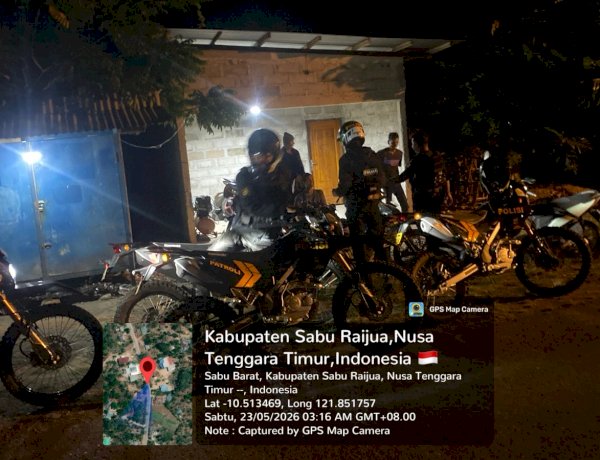 Malam Lebih Tenang, Patroli Presisi Polres Sabu Raijua Intensif Sambangi Warga