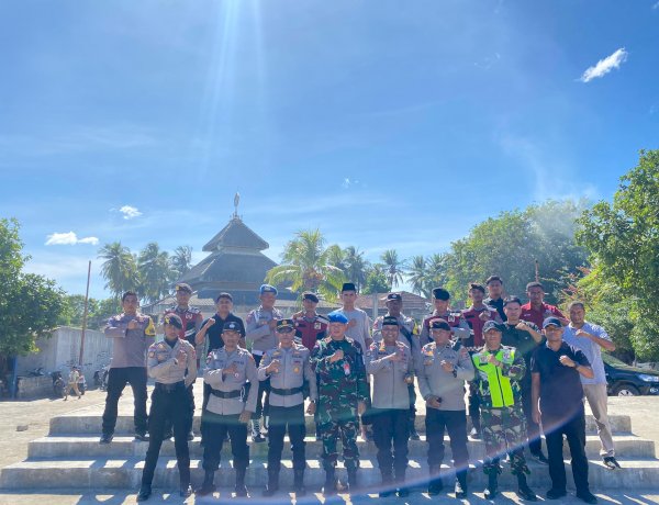 Polres Sabu Raijua Kerahkan Personel Amankan Pelaksanaan Shalat Idul Adha di Masjid An-Nur Seba