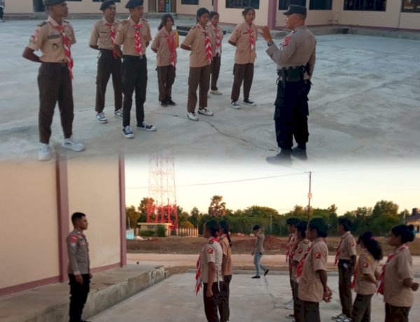 Tanamkan Disiplin dan Jiwa Kebhayangkaraan, Sat Binmas Polres Sabu Raijua Bina Generasi Muda Lewat Saka Bhayangkara
