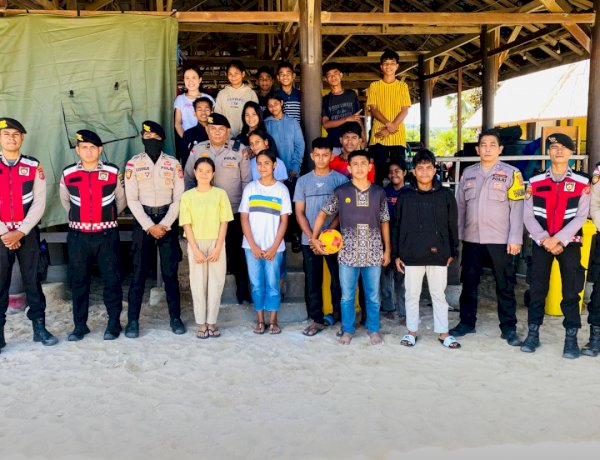 Patroli Presisi Polres Sabu Raijua Hadir Jaga Keamanan Wisatawan di Pantai Napae