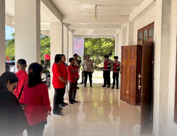 Hadir di Tengah Masyarakat, Sat Samapta Polres Sabu Raijua Jaga Kegiatan Politik Tetap Aman dan Kondusif