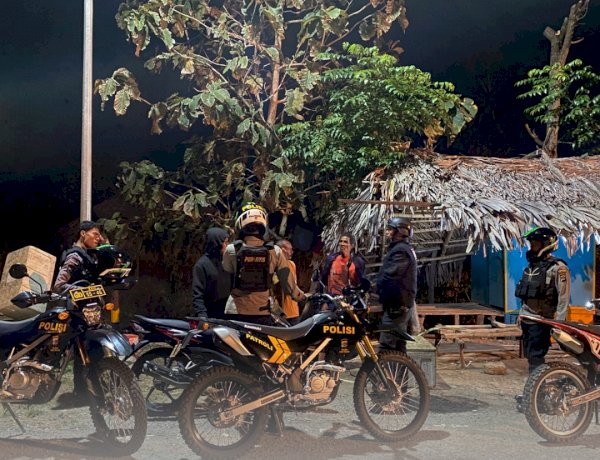 Hadir Saat Masyarakat Terlelap, Patroli Presisi Sat Samapta Polres Sabu Raijua Jaga Kamtibmas Tetap Kondusif.