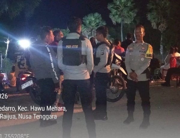 Semangat Olahraga Satukan Warga, Polsek Hawu Mehara Pastikan Mone Mola Cup I Berlangsung Aman