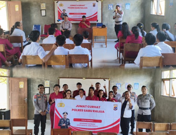 Polres Sabu Raijua Gelar Jumat Curhat di Lingkungan Sekolah, Bangun Kedekatan dengan Generasi Muda