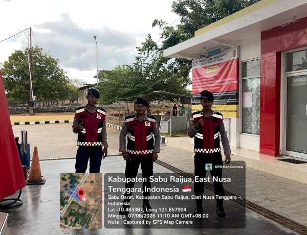 Antisipasi Kelangkaan dan Panic Buying, Sat Samapta Polres Sabu Raijua Gelar Patroli SPBU