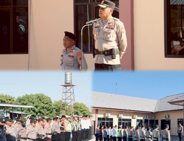 Melalui Apel Jam Pimpinan, Kapolres Sabu Raijua Bangun Komitmen Disiplin dan Profesionalisme Personel