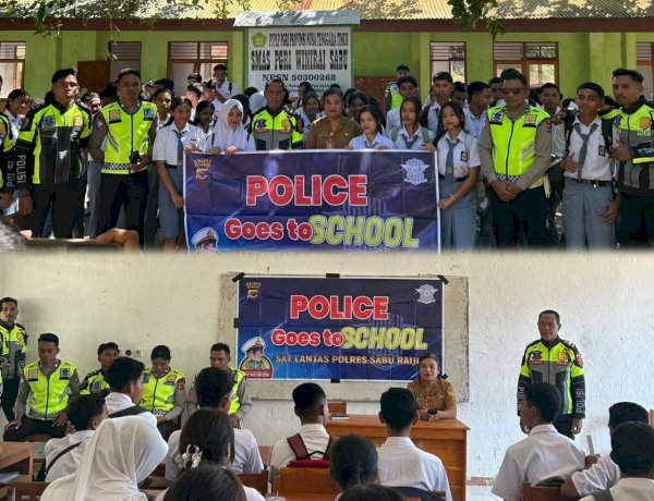 Police Goes To School: Siswi SMA PGRI Sabu Barat Diajak Wujudkan Generasi Pelopor Keselamatan