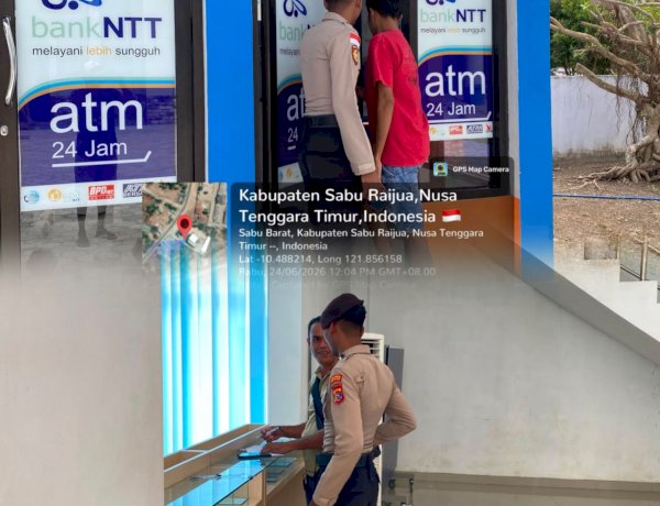 Pam Obvit Sat Samapta Polres Sabu Raijua Amankan Aktivitas Perbankan, Pelayanan Nasabah Berjalan Aman dan Lancar