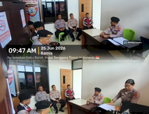 Evaluasi untuk Lebih Baik, Sat Samapta Polres Sabu Raijua Tingkatkan Kesiapsiagaan Personel