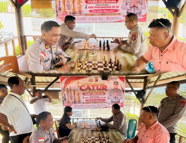 Asah Strategi dan Sportivitas, Polres Sabu Raijua Gelar Lomba Catur Meriahkan HUT Bhayangkara ke-80