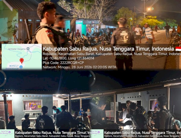 Patroli Presisi Sat Samapta Polres Sabu Raijua Berhasil Redam Konflik Remaja dan Amankan Kericuhan Pesta Pernikahan
