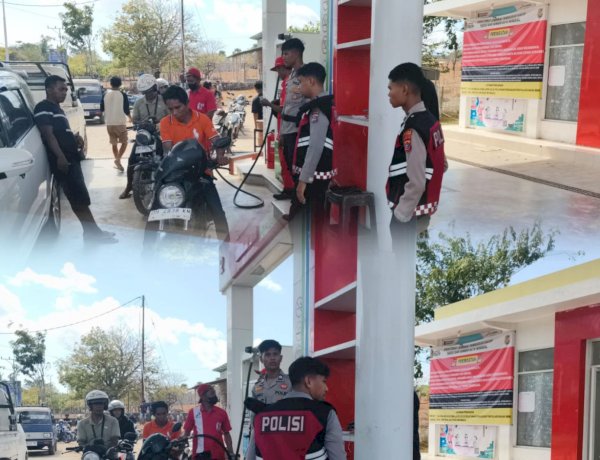Patroli Perintis Presisi, Sat Samapta Polres Sabu Raijua pastikan distribusi BBM aman dan kondusif