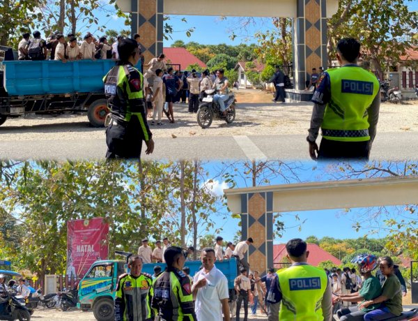 Polri Hadir untuk Anak Indonesia, Satlantas Polres Sabu Raijua Jaga Kelancaran Kegiatan PPA