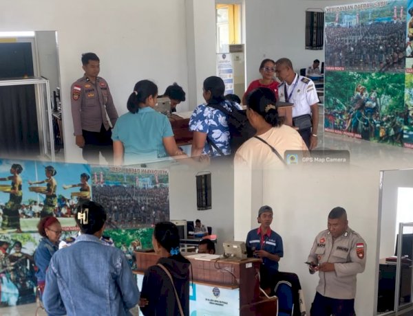 Pengamanan Rutin Penerbangan Susi Air, Polres Sabu Raijua Berikan Rasa Aman bagi Penumpang
