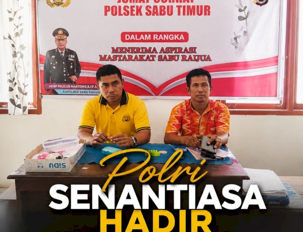 Bangun Kepercayaan Publik, Polsek Sabu Timur Serap Aspirasi Warga Lewat Jumat Curhat
