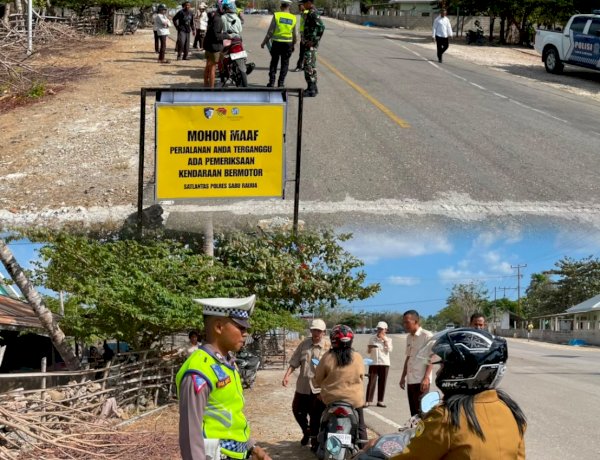 Satlantas Polres Sabu Raijua Ajak Masyarakat Pahami dan Pedomani Pergub NTT Nomor 13 Tahun 2025, Wujudkan Tertib Administrasi Kendaraan Bermotor