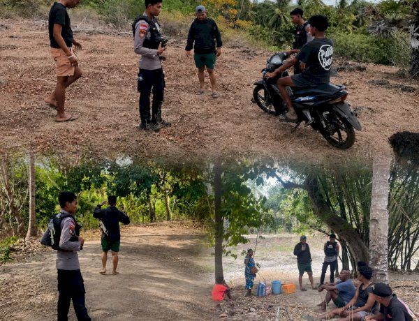 Patroli Presisi Sat Samapta Polres Sabu Raijua Bubarkan Aktivitas Judi Sabung Ayam, Wujudkan Kamtibmas Tetap Kondusif   