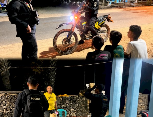 Patroli URC Polres Sabu Raijua Intensifkan Kegiatan Malam Hari, Ciptakan Situasi Kamtibmas yang Aman dan Kondusif   