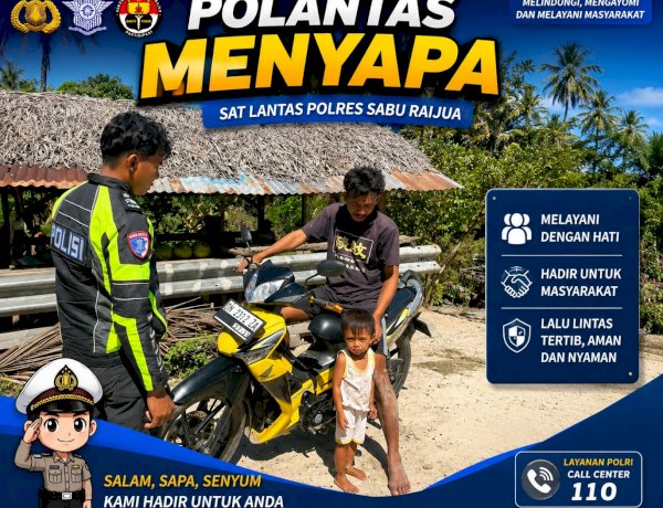 Disiplin dan Humanis, Satlantas Polres Sabu Raijua Laksanakan Strong Point Pagi Demi Kelancaran Arus Lalu Lintas