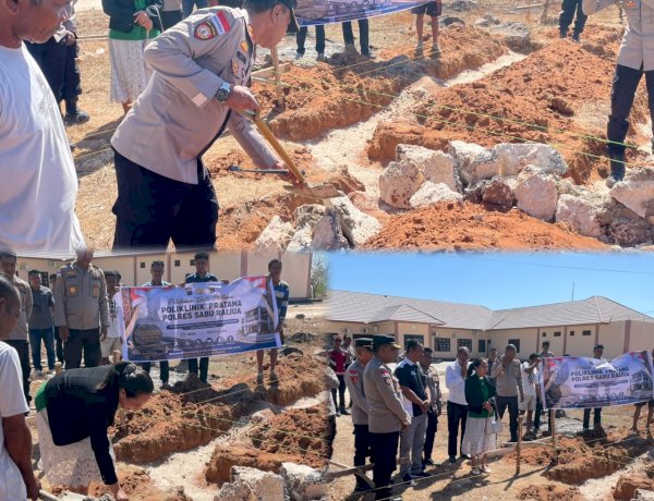 Peletakan Batu Pertama Poliklinik Pratama Polres Sabu Raijua, Langkah Nyata Tingkatkan Pelayanan Kesehatan Personel