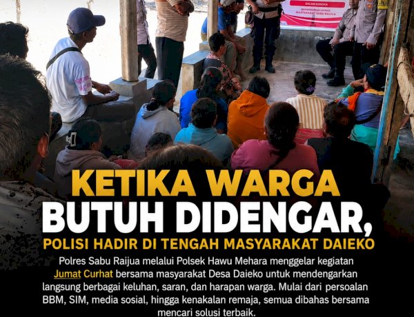 Ketika Warga Butuh Didengar, Polisi Hadir di Tengah Masyarakat Daieko