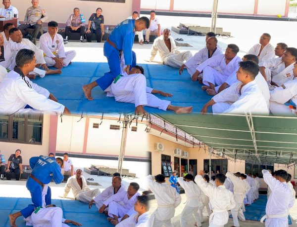 Naik Pangkat Bukan Sekadar Penghargaan, Personel Polres Sabu Raijua Diuji Kemampuan Bela Diri