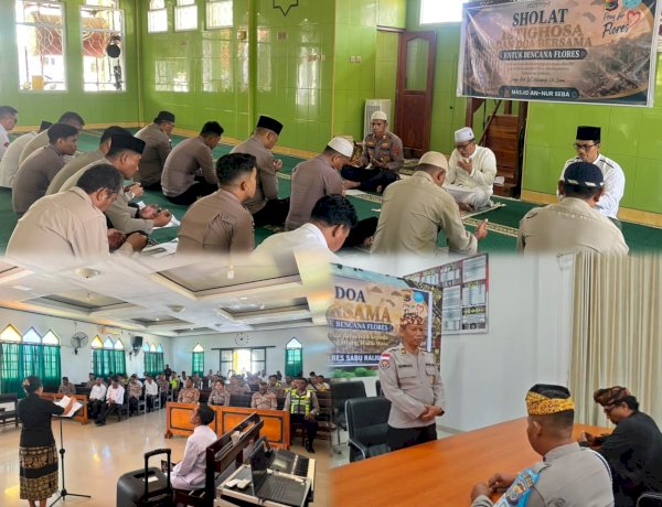 Doa dari Pulau Sabu untuk Flores, Polres Sabu Raijua Gelar Doa Bersama Lintas Agama