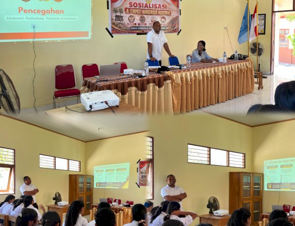 Cegah Radikalisme, Kasat Intelkam Polres Sabu Raijua Berikan Sosialisasi kepada Siswa SMA Negeri 1 Raijua