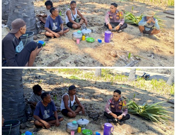 Dari Kamtibmas hingga Peduli Flores, Bhabinkamtibmas Sambangi Warga Waduwalla