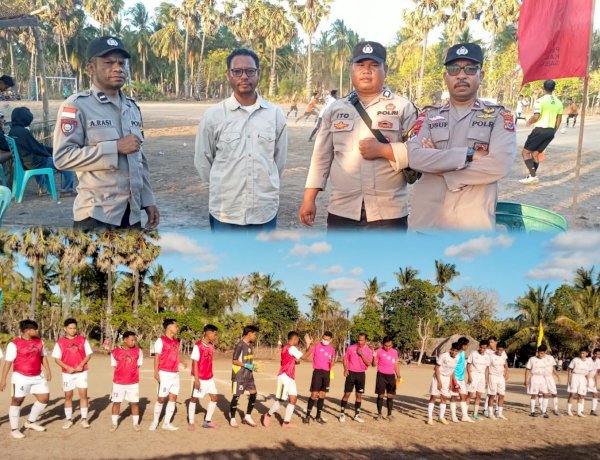 Sepak Bola Mini Bergulir di Raedewa, Polsek Sabu Barat Pastikan Turnamen Berlangsung Kondusif