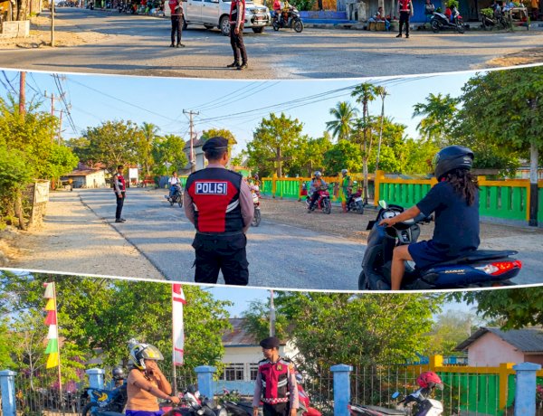 Ciptakan Keamanan Pagi Hari, Sat Samapta Hadir di Titik Rawan Lalu Lintas Sabu Barat   
