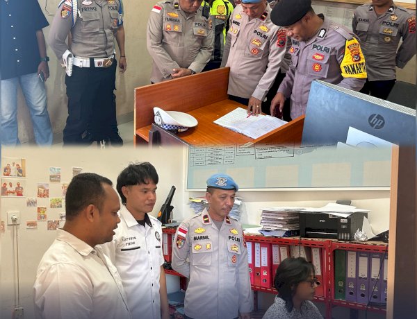 Pastikan Pelayanan Berjalan Optimal, Kasi Propam Polres Sabu Raijua Lakukan Pengecekan Pelayanan Publik