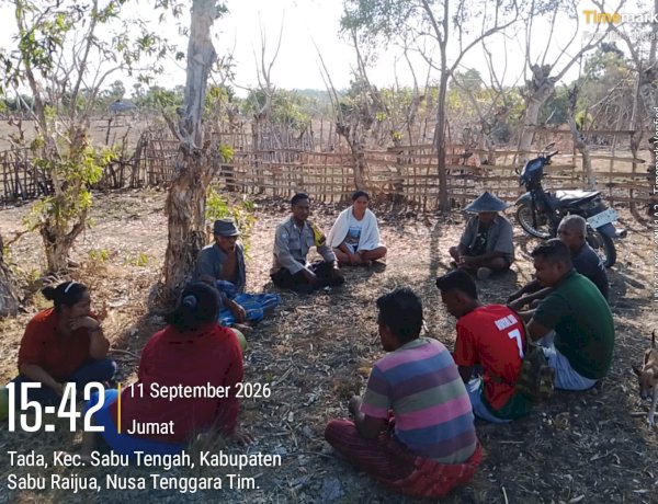 Bhabinkamtibmas Sambangi Warga Desa Tada, Sampaikan Himbauan Kamtibmas dan Cegah Kebakaran
