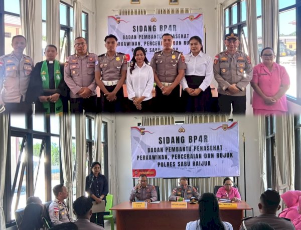 Sebelum Mengucap Janji Suci, Dua Anggota Polres Sabu Raijua Diberi Bekal Rumah Tangga