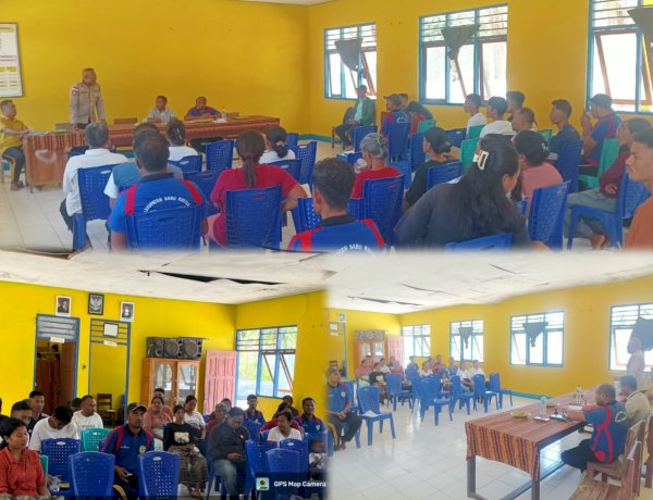 Jumat Curhat, Polsek Hawu Mehara Serap Aspirasi Warga Desa Lobohede