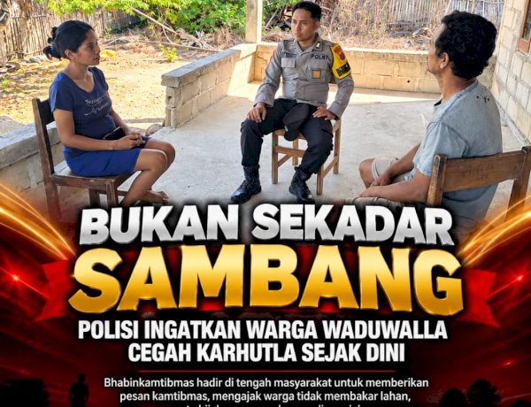 Bukan Sekadar Sambang, Polisi Ingatkan Warga Waduwalla Cegah Karhutla Sejak Dini