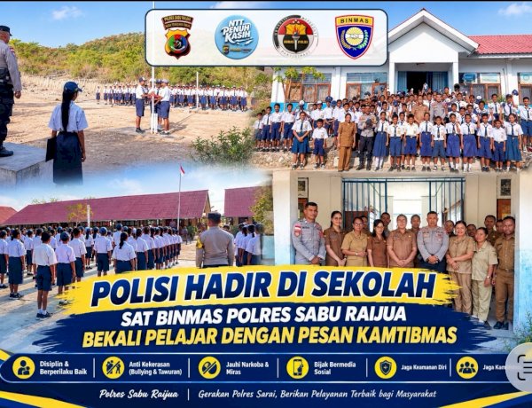 Polisi Hadir di Sekolah, Sat Binmas Polres Sabu Raijua Bekali Pelajar dengan Pesan Kamtibmas