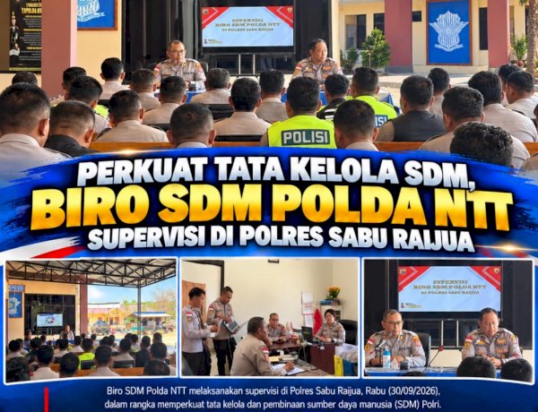 Perkuat Tata Kelola SDM, Biro SDM Polda NTT Supervisi di Polres Sabu Raijua