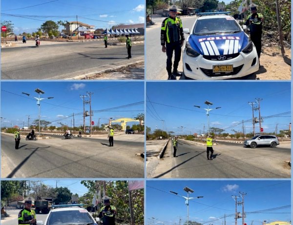 Jaga Jalan Tetap Aman dan Lancar, Satlantas Sabu Raijua Intensifkan Patroli dan Pengaturan