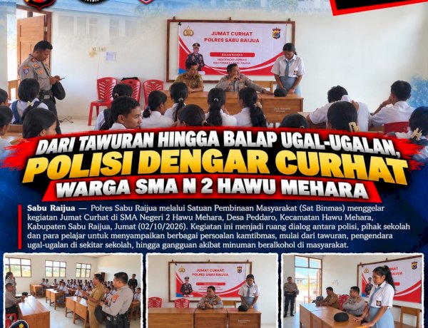 Dari Tawuran hingga Balap Ugal-Ugalan, Polisi Dengar Curhat Warga SMA N 2 Hawu Mehara